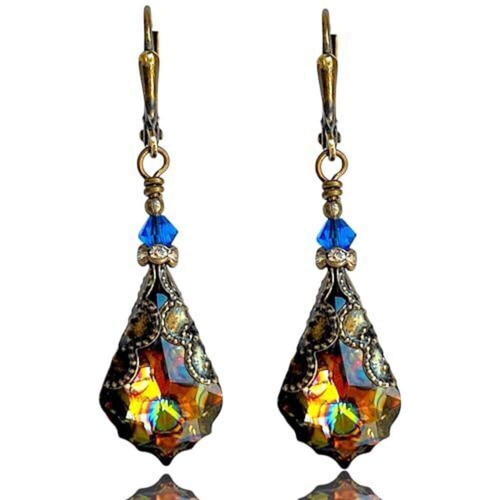 5710 Antique Inspired Vintage Victorian Dangle Drop Earrings Jewelry Gift